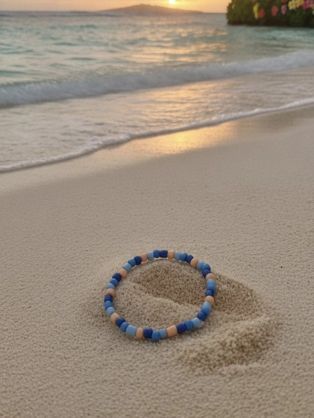 Kids Pink Beaded OHANA Bracelet Set